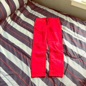 Bebe red pants